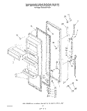 REFRIGERATOR DOOR Diagram and Parts List for RS25AWXVW00  Roper Refrigerator