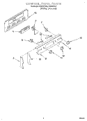 CONTROL PANEL Diagram and Parts List for FES310YL2  Whirlpool Range