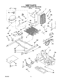 UNIT Diagram and Parts List for 2VED21ZKFN03  Whirlpool Refrigerator
