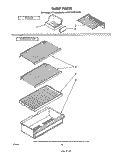 SHELF Diagram and Parts List for ET14JMXSW01  Whirlpool Refrigerator