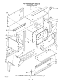 UPPER OVEN Diagram and Parts List for RE963PXPT2  Whirlpool Range