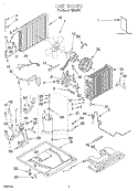 UNIT, LITERATURE Diagram and Parts List for RH203F0  Whirlpool Air Conditioner