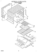 INTERNAL Diagram and Parts List for RF3010XVW3  Whirlpool Range