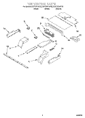 TOP VENTING Diagram and Parts List for KEBC278HWH3  KitchenAid Wall Oven