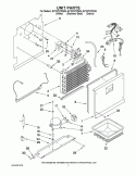 UNIT PARTS Diagram and Parts List for EV187NYRV06  Whirlpool Freezer