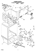LINER PARTS Diagram and Parts List for RT21LMXKQ03  Roper Refrigerator