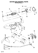 MOTOR AND CONTROL PARTS, OPTIONAL PARTS Diagram and Parts List for 5KPM5BWH4  KitchenAid Mixer