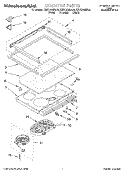 COOKTOP Diagram and Parts List for KESC300BAL5  KitchenAid Range
