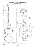 AGITATOR, BASKET AND TUB Diagram and Parts List for KAWE950VAL0  KitchenAid Washer