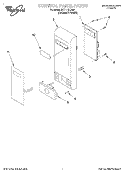 CONTROL PANEL Diagram and Parts List for MT7118XDQ0  Whirlpool Microwave