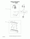 VENTILATION PARTS Diagram and Parts List for KICU480WSS0  KitchenAid Range Hood