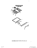 COOKTOP Diagram and Parts List for F4007^2  Whirlpool Range