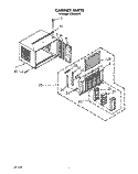 CABINET Diagram and Parts List for ACE082XY0  Whirlpool Air Conditioner