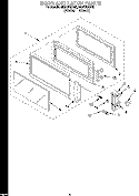 DOOR AND LATCH Diagram and Parts List for MG8120XDQ0  Whirlpool Microwave