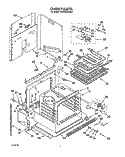 Part Location Diagram of 3183073 Whirlpool Back Panel