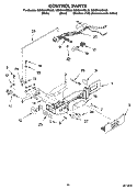 CONTROL PARTS Diagram and Parts List for GS5SHAXSA00  Whirlpool Refrigerator