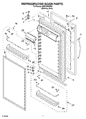 REFRIGERATOR DOOR PARTS Diagram and Parts List for KBRC36FMS00  KitchenAid Refrigerator