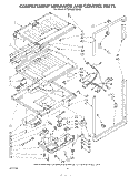 COMPARTMENT SEPARATOR AND CONTROL Diagram and Parts List for KTRF18MTPL00  Whirlpool Refrigerator