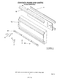 CONTROL FRAME AND KNOBS Diagram and Parts List for KEMS376TWH0  KitchenAid Microwave Oven Combo