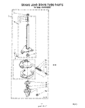 BRAKE AND DRIVE TUBE Diagram and Parts List for LA5460XMW0  Whirlpool Washer