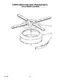 LOWER WASHARM AND STRAINER Diagram and Parts List for KUDM220T3  KitchenAid Dishwasher