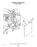 WASHER CABINET Diagram and Parts List for LT4900XMW0  Whirlpool Washer Dryer Combo