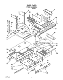SHELF, LIT/OPTIONAL Diagram and Parts List for 3HKGN500002  Whirlpool Refrigerator