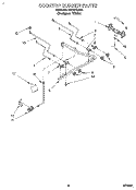 COOKTOP BURNER Diagram and Parts List for SF310PEAQ0  Whirlpool Range