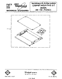 Part Location Diagram of 788262 Whirlpool MK100 Under-The-Cabinet Mounting Kit