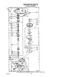 GEARCASE Diagram and Parts List for LA6055XTM1  Whirlpool Washer