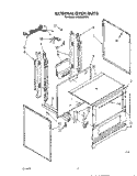 EXTERNAL OVEN Diagram and Parts List for SF302BERW5  Whirlpool Range