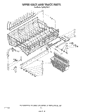 UPPER RACK AND TRACK Diagram and Parts List for KUDC21CS1  KitchenAid Dishwasher