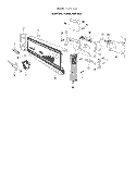 CONTROL PANEL Diagram and Parts List for 8517L00  Roper Dishwasher