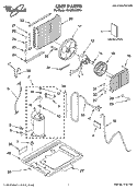 UNIT PARTS Diagram and Parts List for MACM122XP0  Whirlpool Air Conditioner