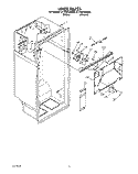 LINER Diagram and Parts List for ET18UKXAN00  Whirlpool Refrigerator