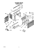 CABINET Diagram and Parts List for ACM492XX2  Whirlpool Air Conditioner