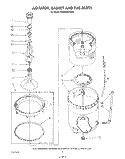 AGITATOR, BASKET AND TUB Diagram and Parts List for KAWE650VAL0  KitchenAid Washer