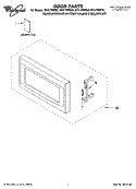 Part Location Diagram of 8184263 Whirlpool Door Latch