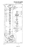 GEARCASE Diagram and Parts List for LA6000XPW4  Whirlpool Washer