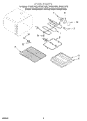 OVEN Diagram and Parts List for GY396LXGQ2  Whirlpool Range
