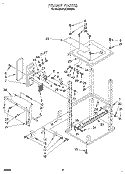 FRAME Diagram and Parts List for KUCS181B0  KitchenAid Trash Compactor