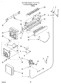 ICE MAKER, LIT/OPTIONAL Diagram and Parts List for 7ED25DQXFW01  Whirlpool Refrigerator