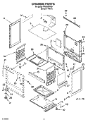 CHASSIS PARTS Diagram and Parts List for SF3020SKQ3  Whirlpool Range