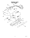 CONTROL Diagram and Parts List for 3XARG499WP00  Whirlpool Refrigerator