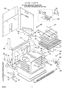 OVEN, LIT/OPTIONAL Diagram and Parts List for RS675PXBQ2  Whirlpool Range
