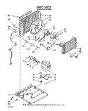 UNIT Diagram and Parts List for AC1012XM2  Whirlpool Air Conditioner