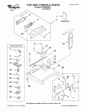 TOP AND CONSOLE PARTS Diagram and Parts List for WGD6600WL0  Whirlpool Dryer
