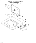 WASHER TOP AND LID Diagram and Parts List for LTE6234DQ0  Whirlpool Washer Dryer Combo