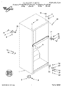 CABINET Diagram and Parts List for ET14CKYGN01  Whirlpool Refrigerator