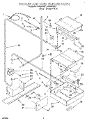 BROILER AND OVEN BURNER Diagram and Parts List for SS385PEEB1  Whirlpool Range